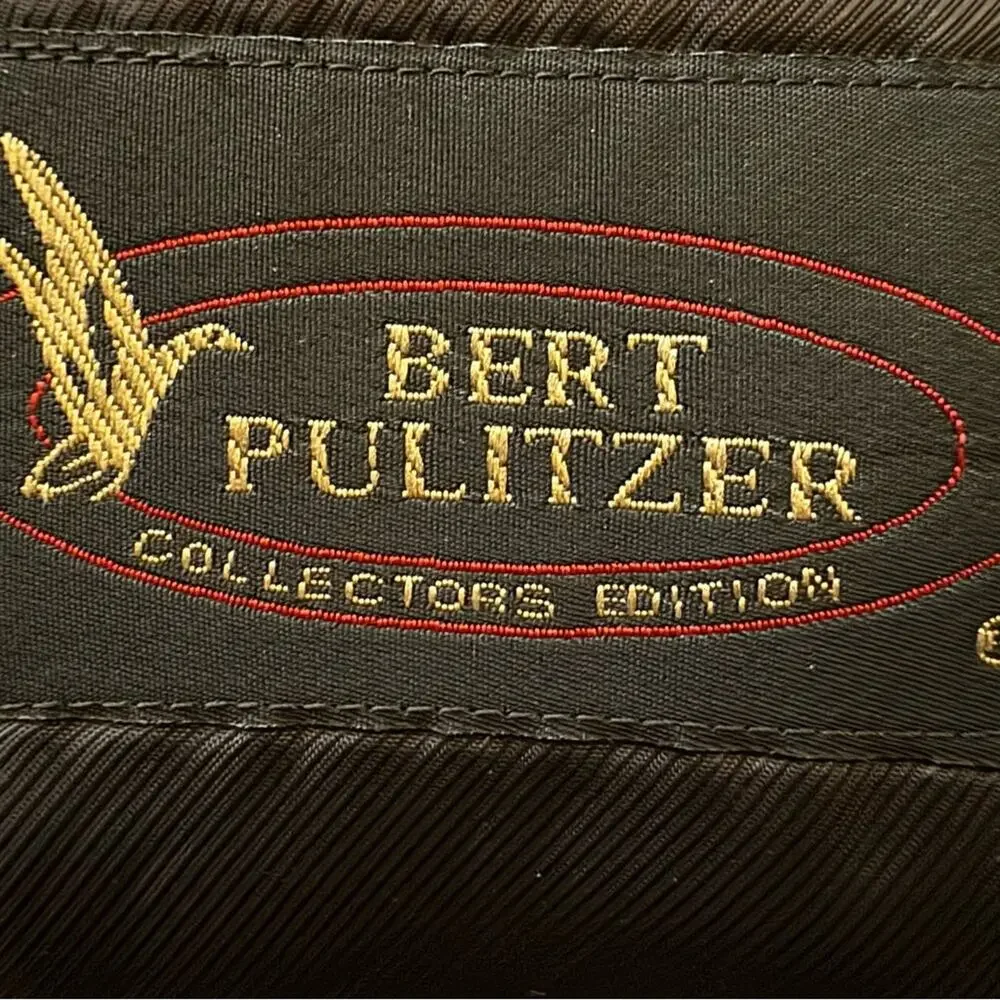 Bert Pulitzer gray plaid blazer suit jacket size 44  b36